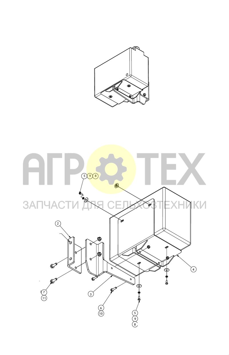 Бак для мытья рук (группа) (SX017544) (№11 на схеме)